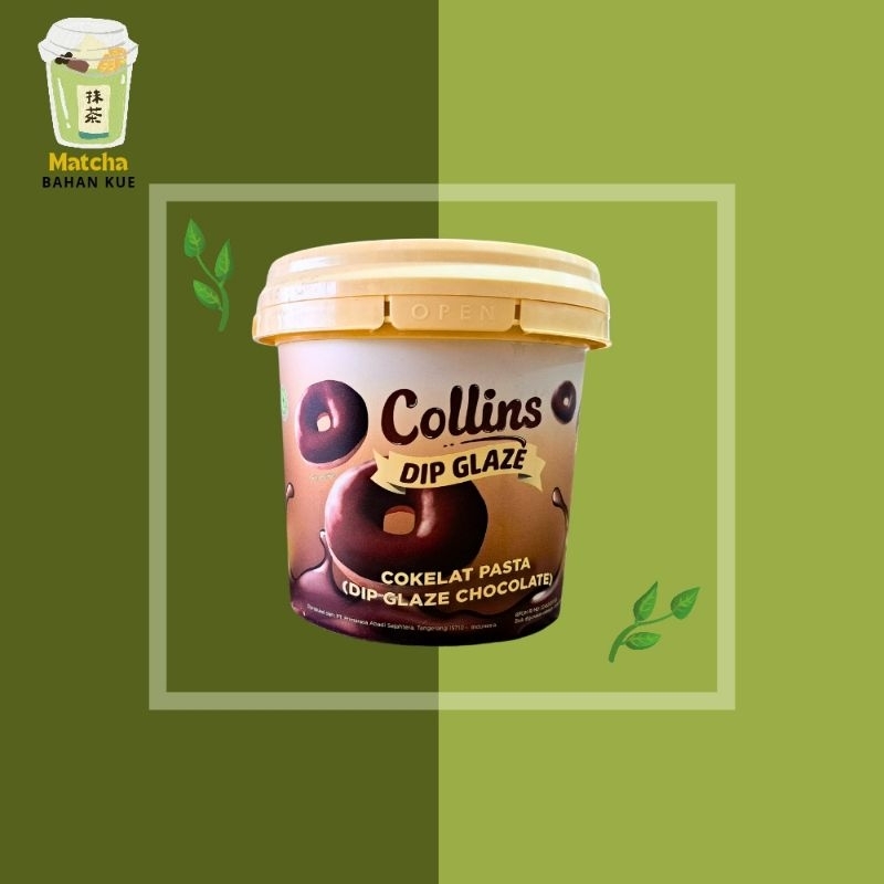 

Collins Dip Glaze Cokelat 1 KG - Topping Selai Donat Roti Kue