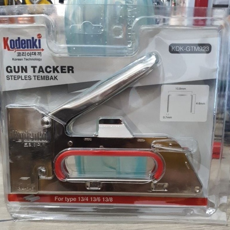 

Staples Tembak Jok Kulit Motor Stapler Kayu KODENKI R23 Gun Tacker b X5W4