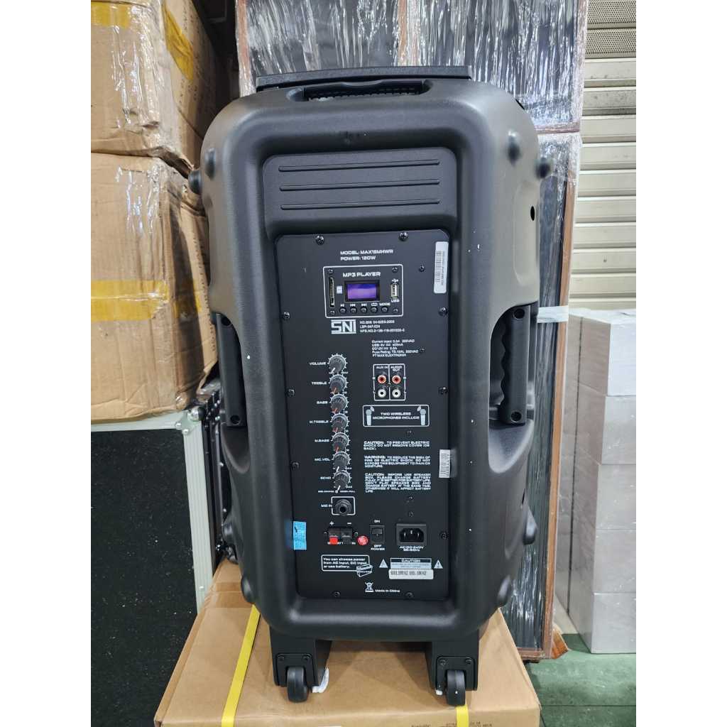 SPEAKER PORTABLE BARETONE MAX 15MHWR / MAX 15 MHWR ORIGINAL – Bonus Produk