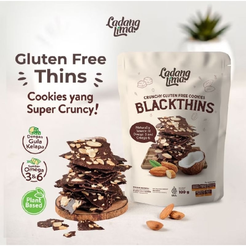 

Ladang Lima Gluten Free - BLACKTHINS Healthy Snack 100 gr