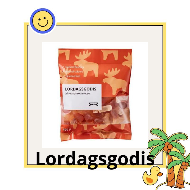 

LORDAGSGODIS. Permen jeli, rasa kola, 100 gr