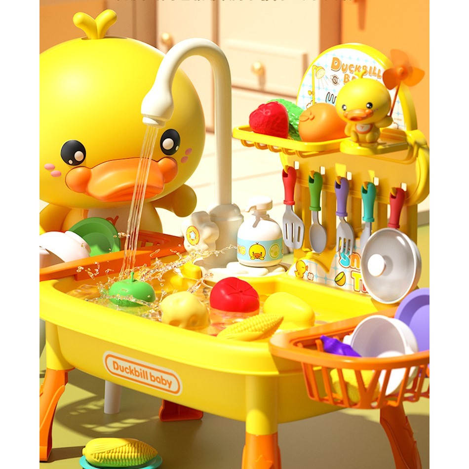 Mainan Anak Cuci Piring - Diswashing Sink Wastafel Cuci Piring Mainan - Mainan kitchen Sink Anak Mai