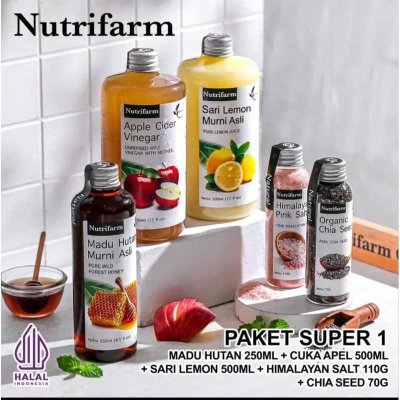 

CUKA APEL NUTRIFARM ORIGINAL SARI LEMON MADU CHIASED GARAM HIMALAYA