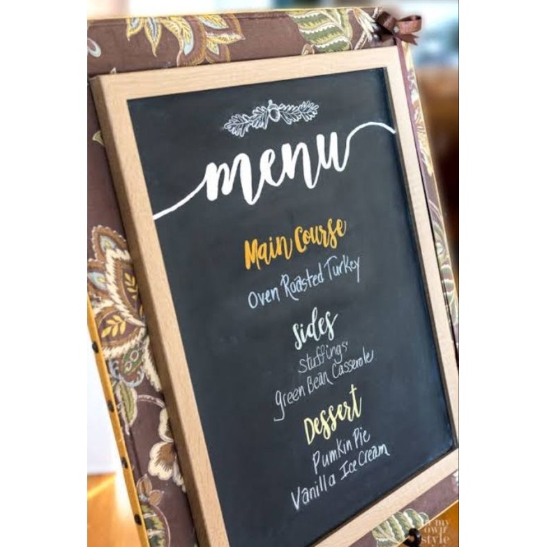 

A3 Chalk board 4 x 6 free kapur 5 pcs c W6X4