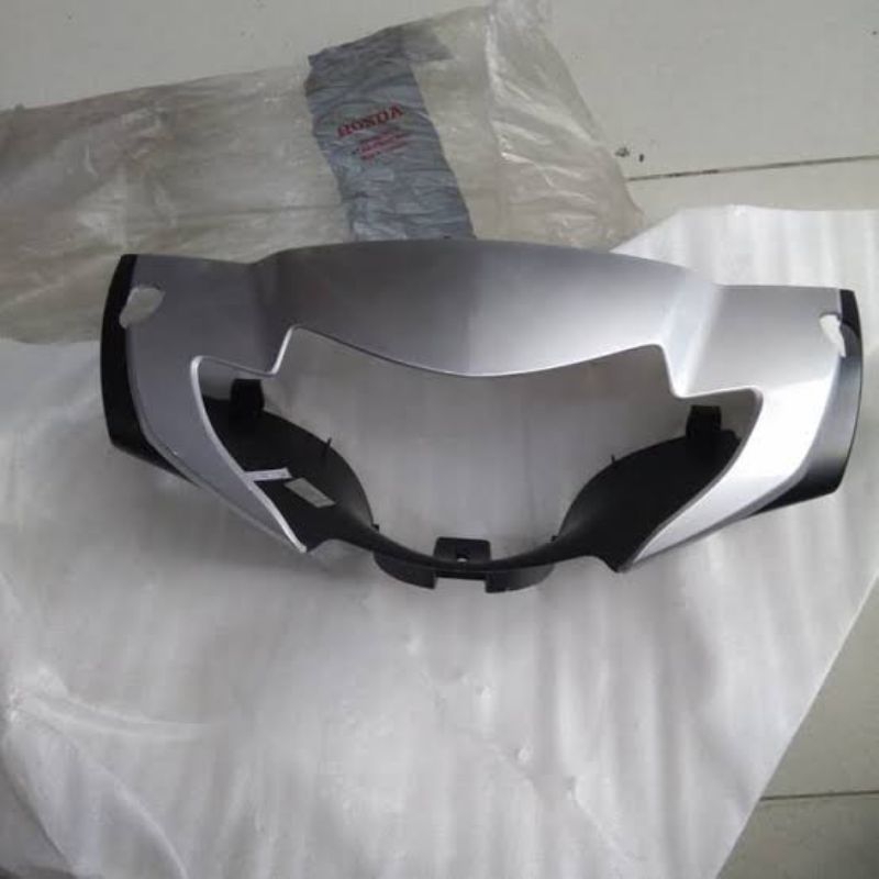 Cover batok depan totok kepala depan HONDA SUPRA X 125 LAMA OLD CAKRAM warna silver Berkualitas bagu