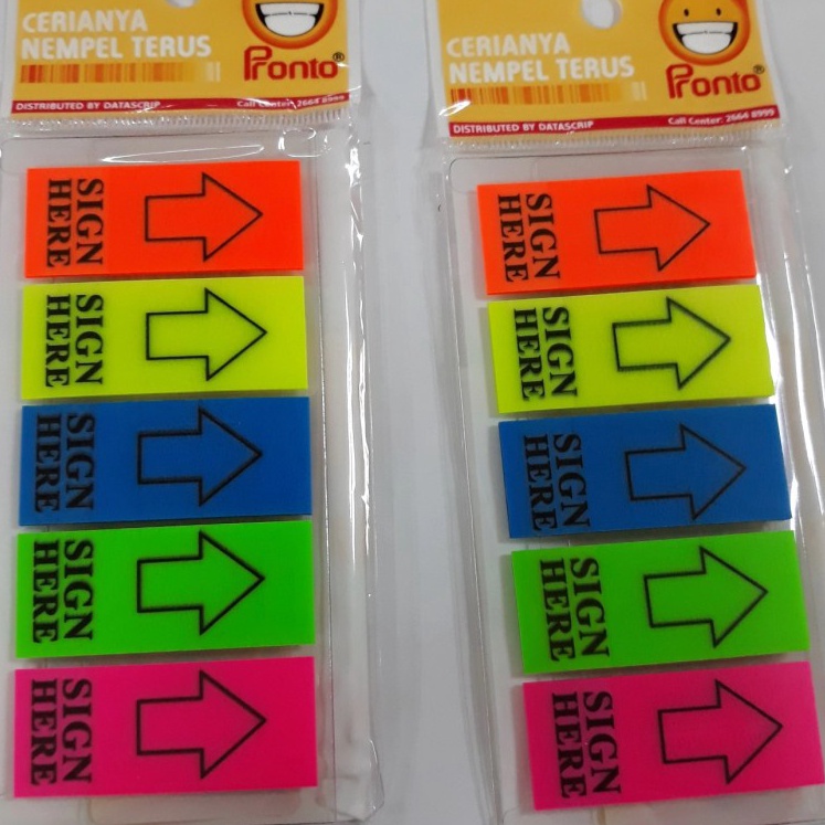 

Promo Post it sign here Pronto