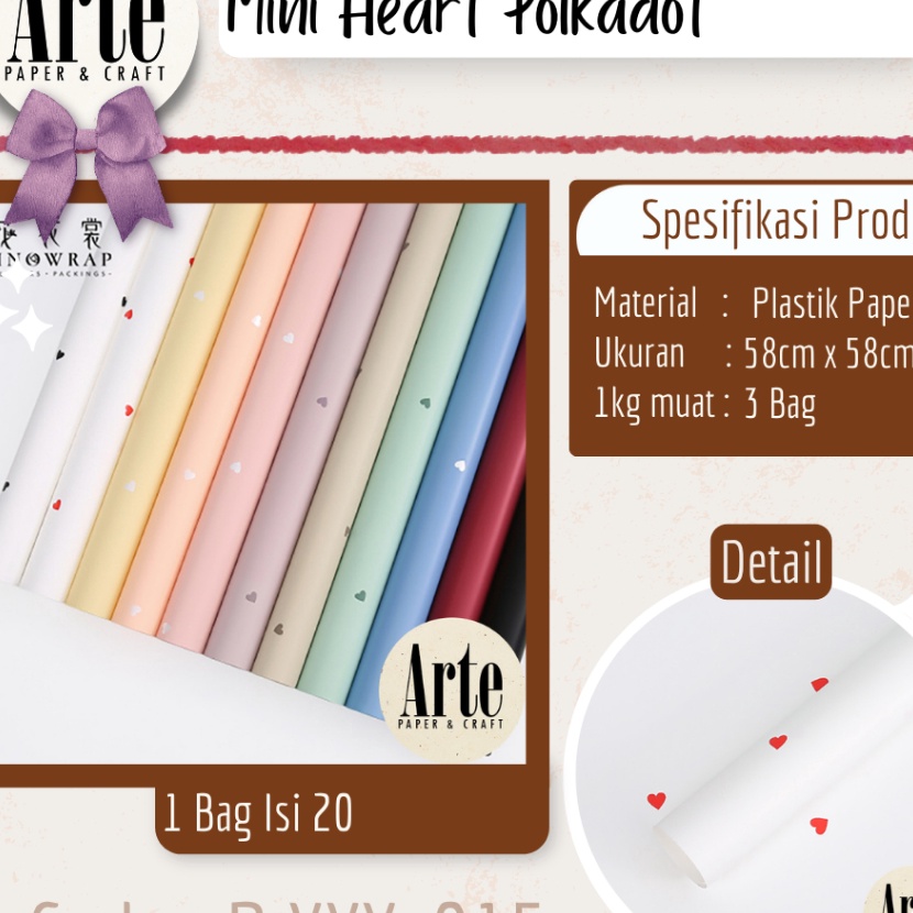 

Promo 2 Lembar Cellophane Mini Heart Ori Sinowrap Buket Bunga Korean Kertas Waterproof Flower Wrapping Paper Calor Kado Arte Grosir Florist Supply Jakarta Bekasi PXXY15