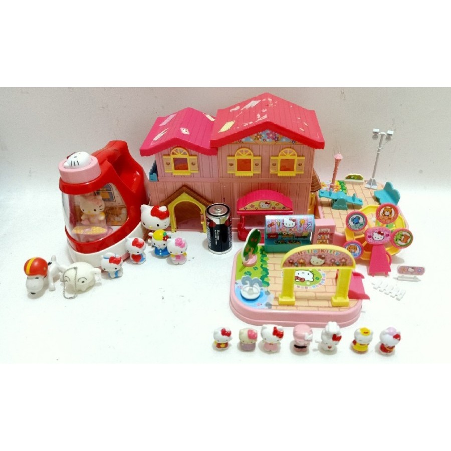 sanrio hello kitty mini town playset playground sweet home hellokitt