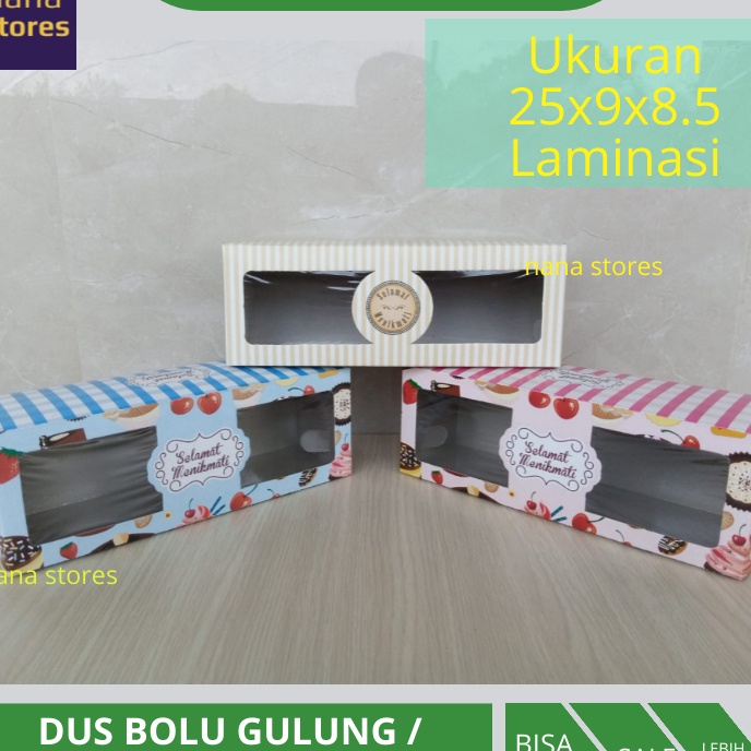 

KP8 1 Pcs Dus Bolu Gulung Roll Cake dan Brownies