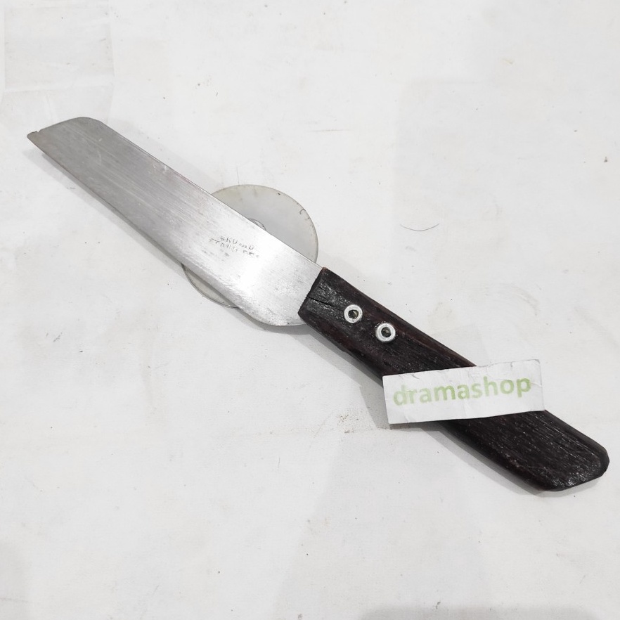 DISKON BESAR Pisau dapur steinless jawa lokal sedang gagang kayu murah