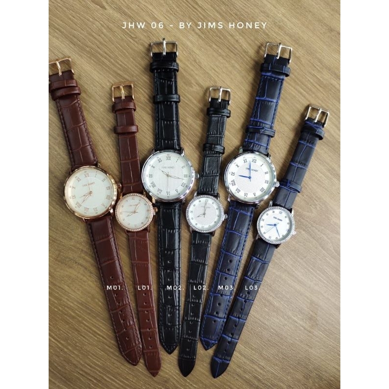 JimsHoney Watch JHW 06 Jam Tangan Pria Jam Tangan Kulit Jam Tangan Anti Air Jam Tangan Murah