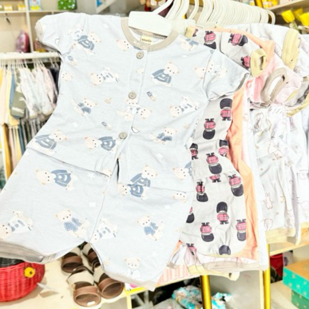 Winteku pajamas baby / piyama bayi new born polos/motif