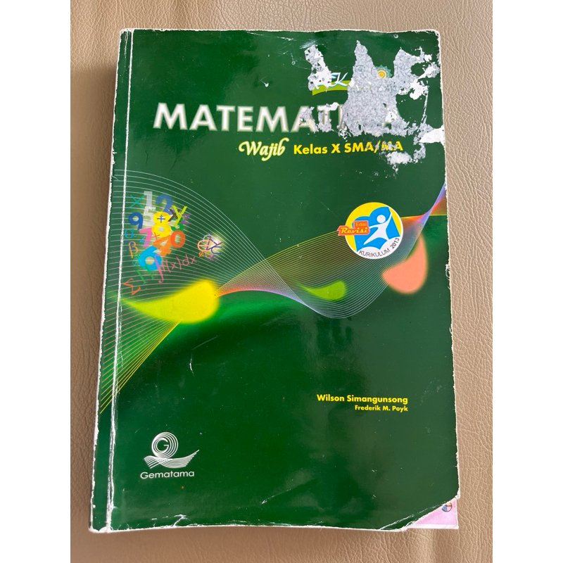 

BUKU MATEMATIKA WAJIB SMA KELAS X / SEPULUH / SATU / 1 GEMATAMA