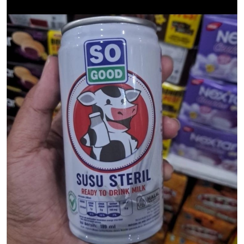 

SO GOOD SUSU STERIL KALENG NETTO 189ML