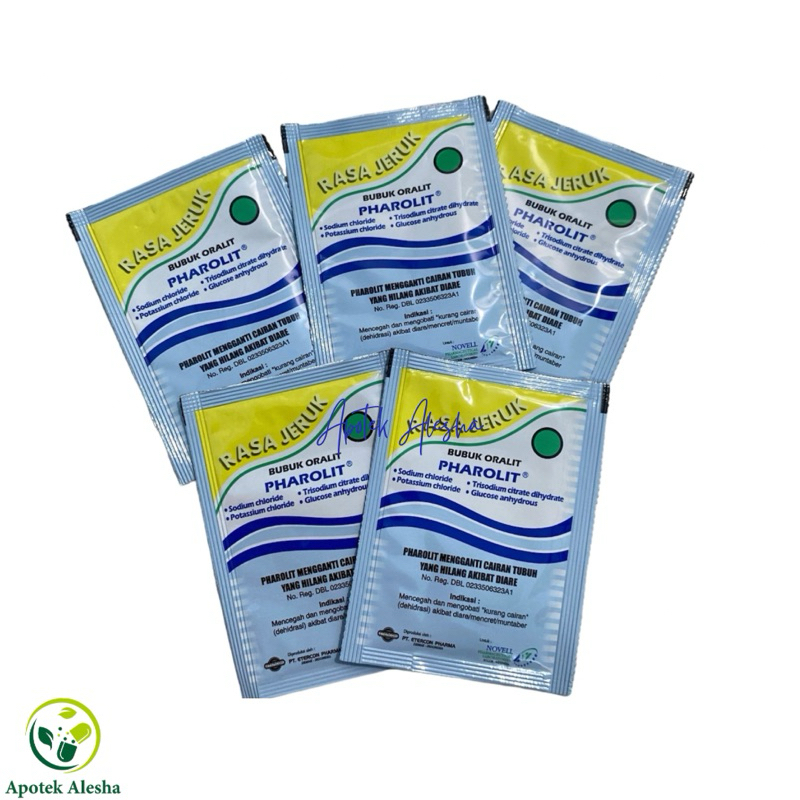 PHAROLIT SACHET BUBUK ORALIT RASA JERUK
