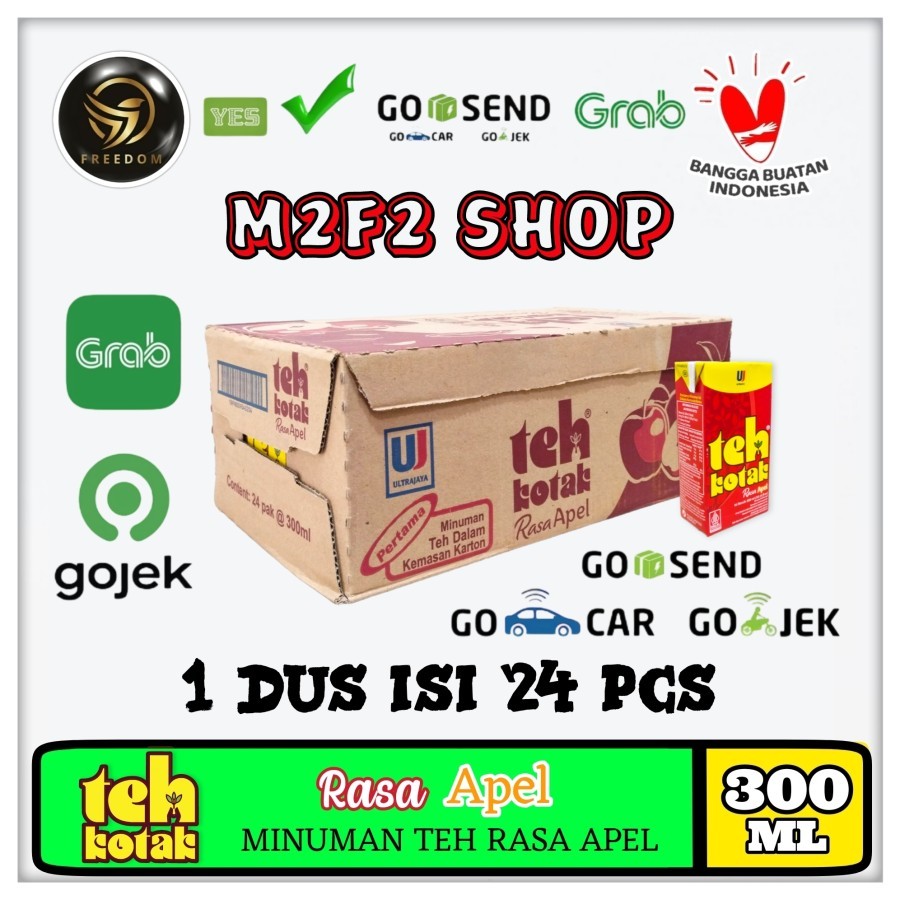 

Teh Kotak Ultra Rasa Apel | Apple Tea - 300 ml Kemasan Karton (Khusus Bluebird/Gosend/Grab)