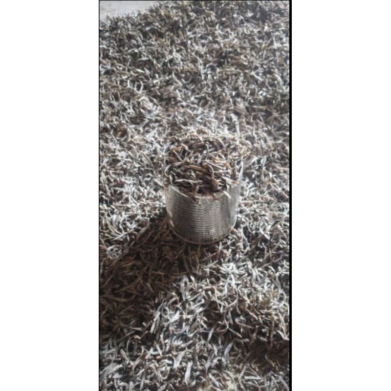 

ikan/nike kering khas gorontalo 1 blek/kaleng susu