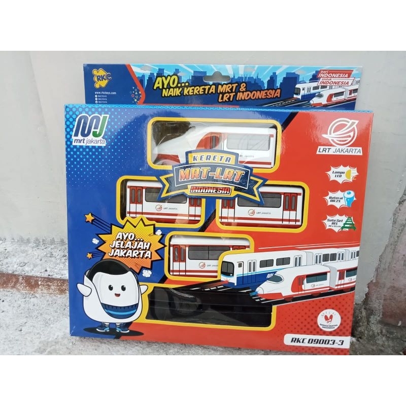 Kereta Mainan Anak MRT dan LRT Train And Track RKC