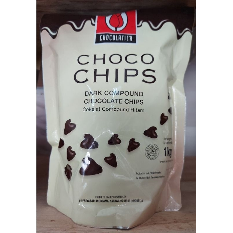 

Compound coklat / Choco chips Tulip 1kg