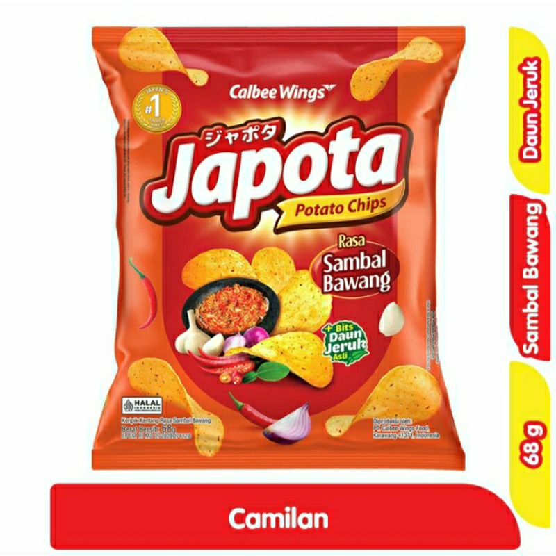 

Japota Keripik Kentang Rasa Sambal Bawang 68 g