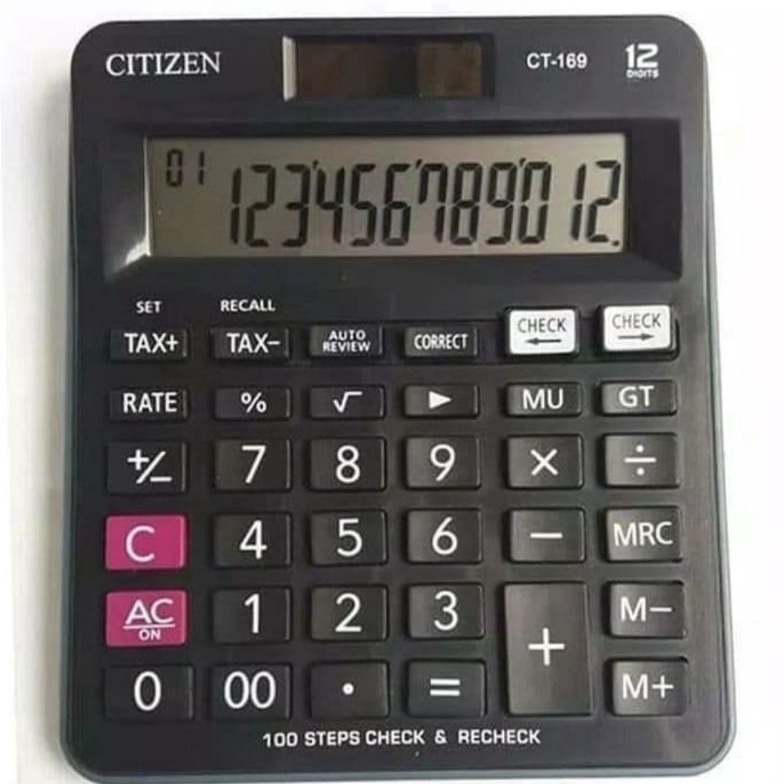

MANTAP CITIZEN CT169 Check Correct Calculator Kalkulator Desktop CT169