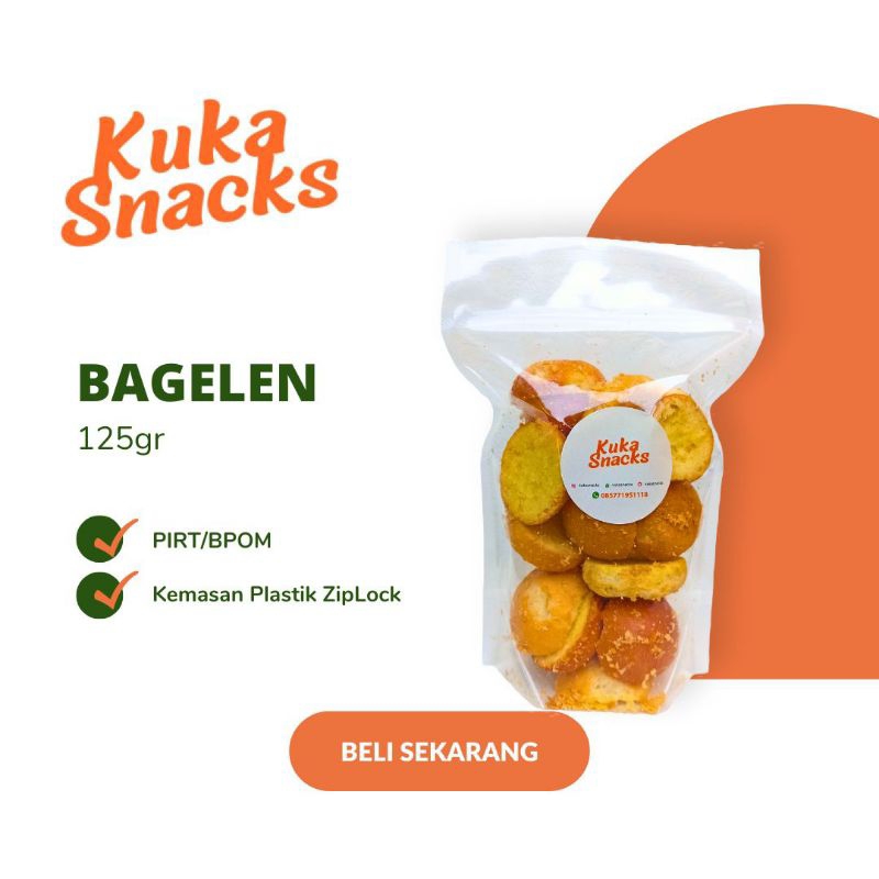 

Bagelen 125gr Kuka Snacks / Roti Bagelen / Roti Kering