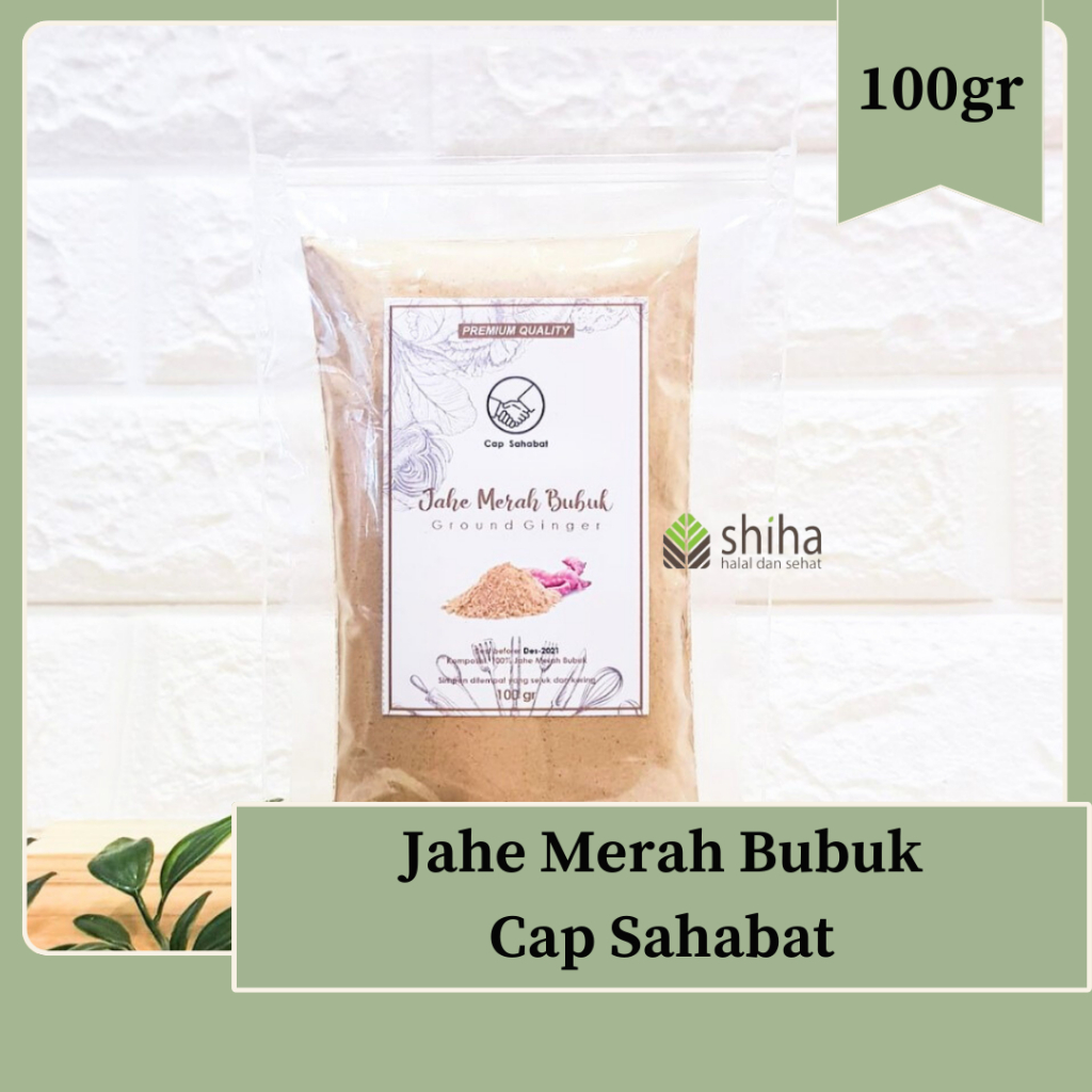 

Jahe Merah Bubuk 100gr Cap Sahabat