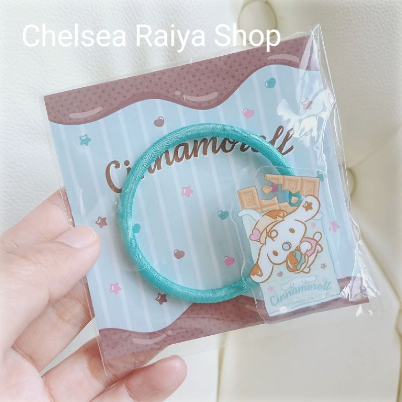 Ikat Karet Rambut Sanrio Milk Choco Mint 1pcs Cinamorol Cinamoroll Cinnamonroll Cinnamoroll Kawaii O
