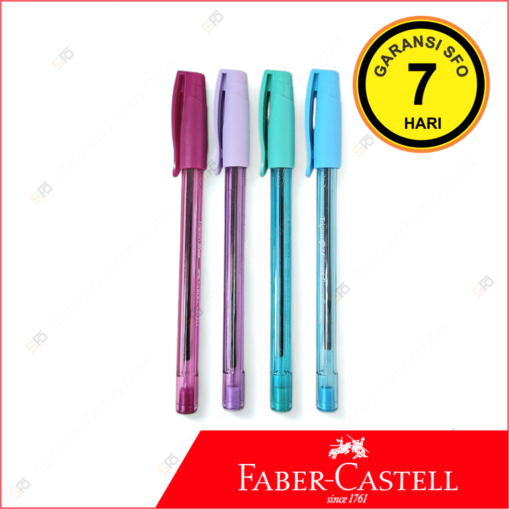 

Tripen Transparan Faber Castell - Pulpen Bold 0.7mm - SFO Semarang Official