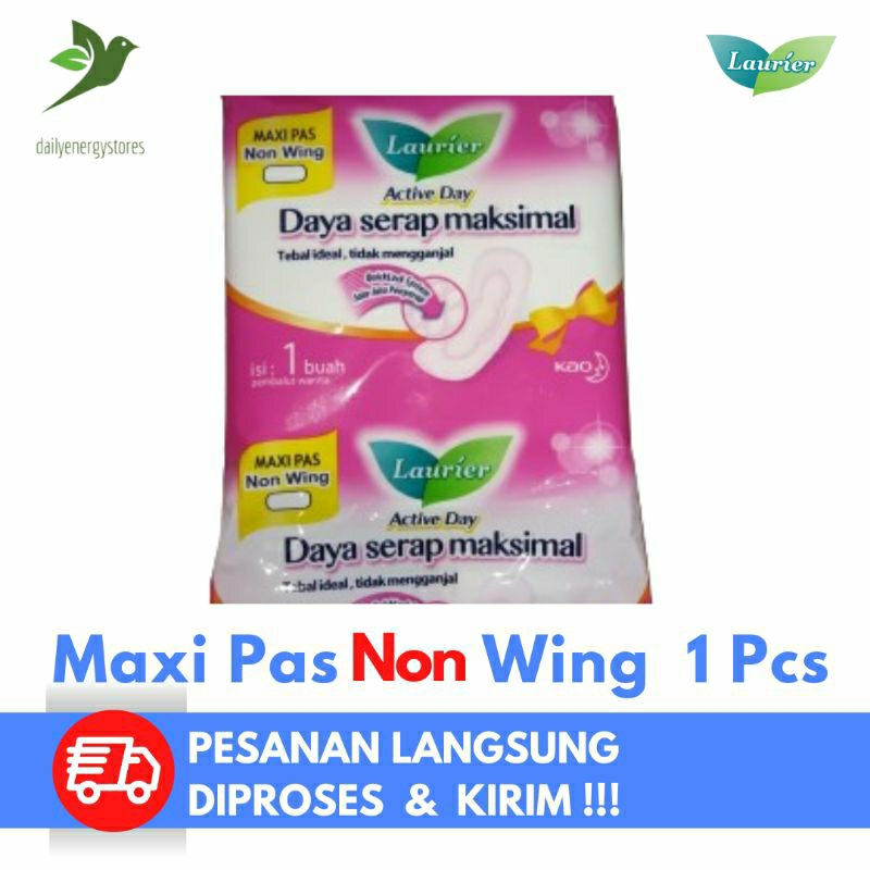 Pembalut Laurier MAXI PAS NON WING 1 PCS (Kemasan sachet)