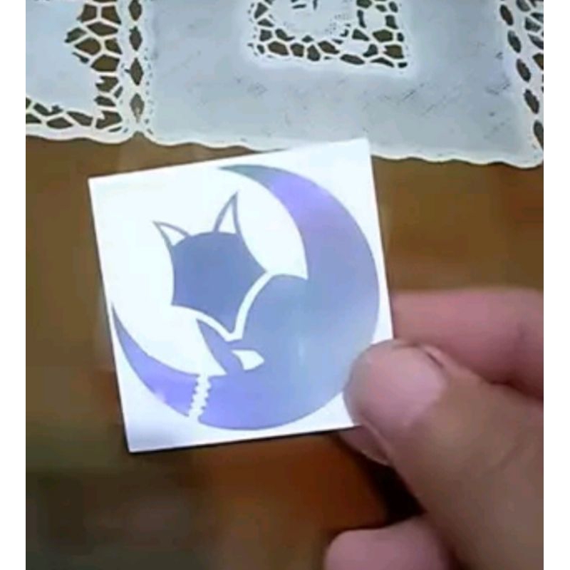 

sticker custom STICKER LOGO WHITEFOX PROJECT request ukuran
