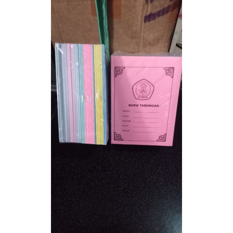 

Buku Tabungan warna random isi 12buku