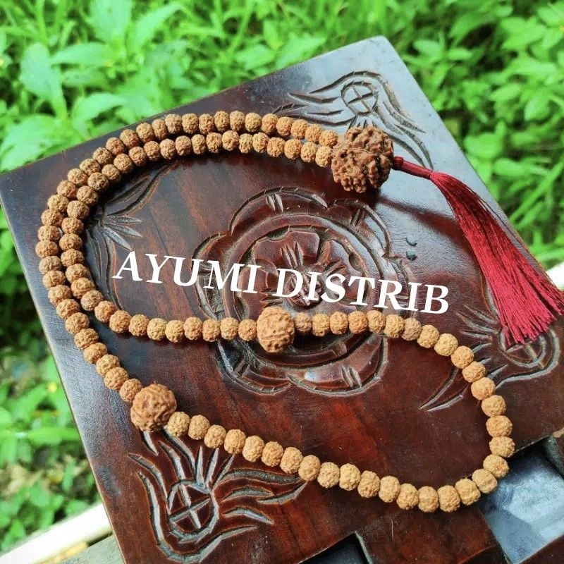 tasbih jenitri 99/ 108  rudraksha original bandul besar