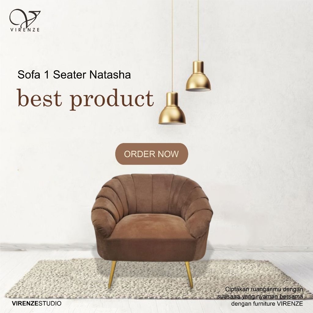 Sofa 1 Seater Paris Sofa 1 Seat Natasha Jabodetabek Jakarta Bogor Depok Tangerang Bekasi