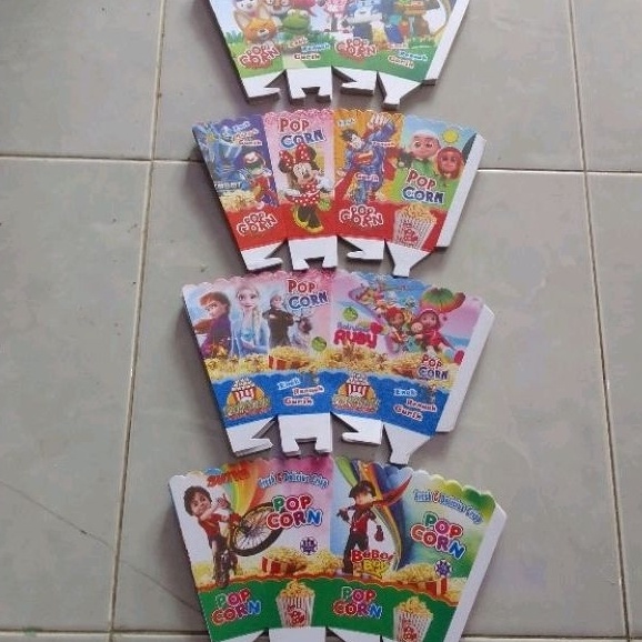 

Super kotak popcronkertas popcron ukuran 12x6