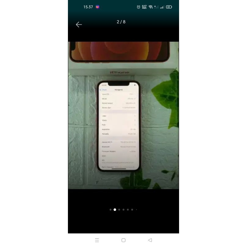 iphone 12 64Gb seken full set