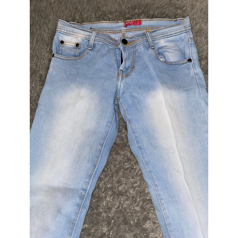 PRELOVED SKINNY JEANS BRAND PINK BY JJ