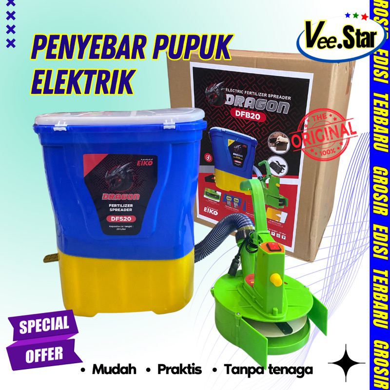 ALAT TEBAR PUPUK ELEKTRIK  / FERTILIZER SPREADER 20 L / ALAT PEMUPUK ELEKTRIK / FERTILIZER ELEKTRIK/