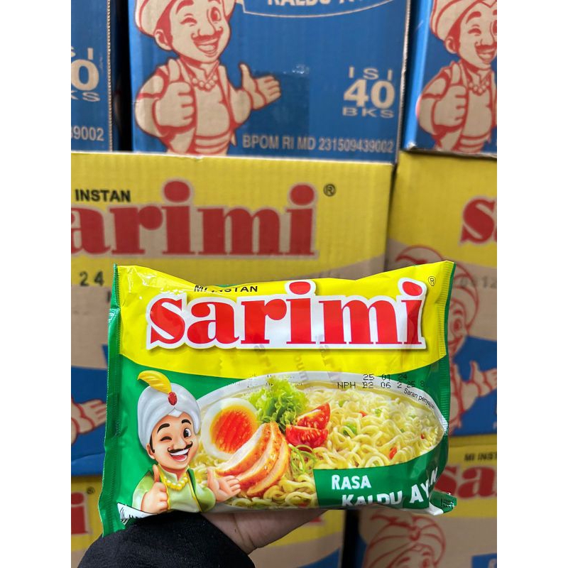 

sarimi kaldu ayam 1 Dus isi 40 bks