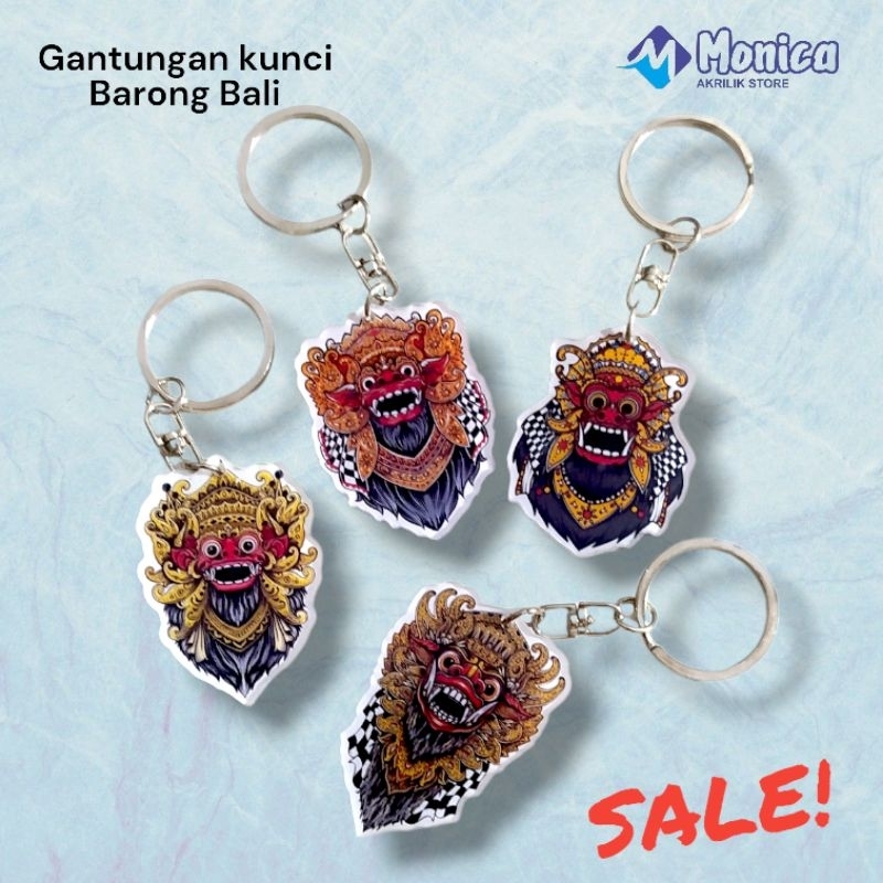Gantungan kunci Barong Bali