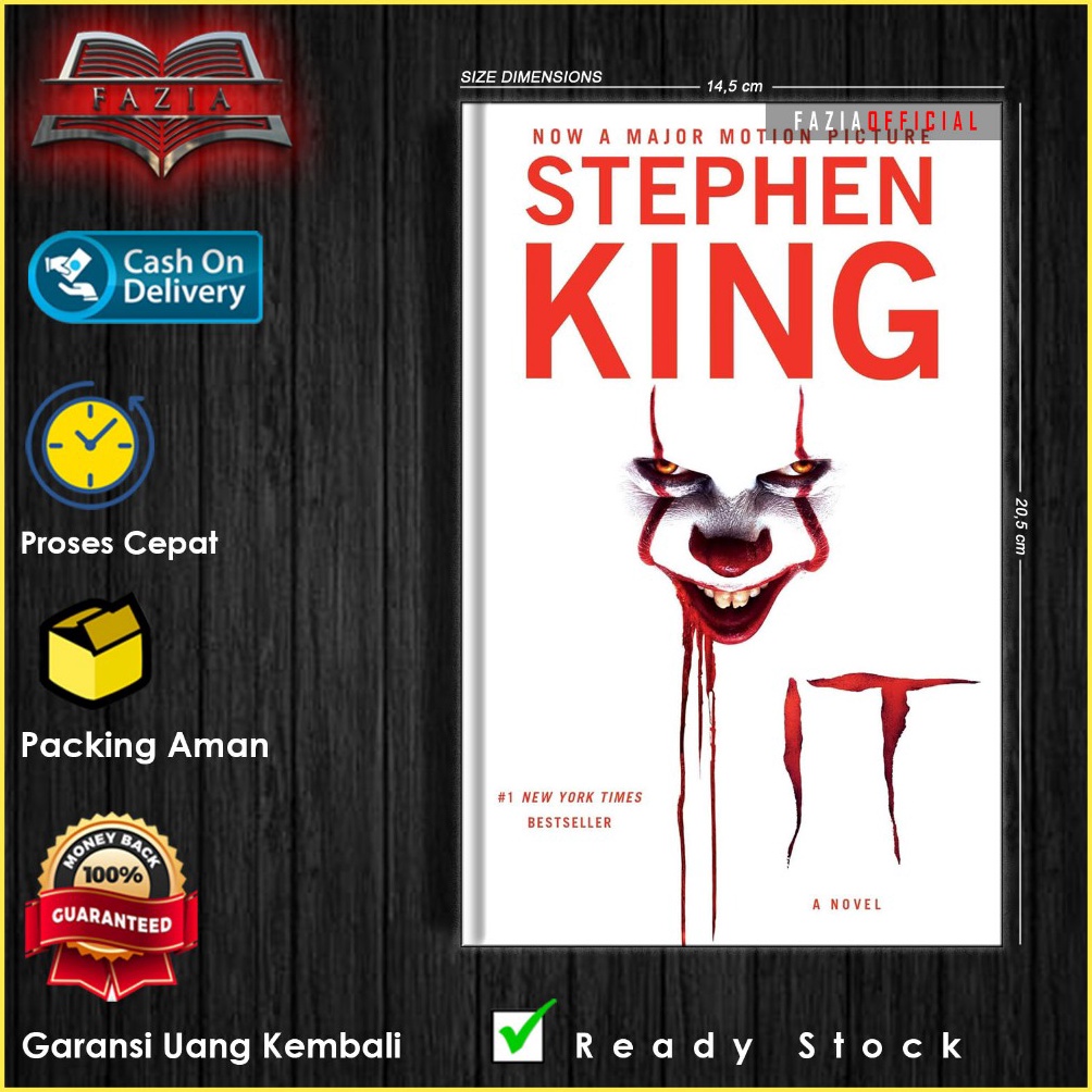 EKSTRA PROMO It A Novel by Stephen King EnglishIndonesia