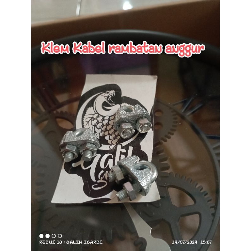 Klem kabel rambatan anggur