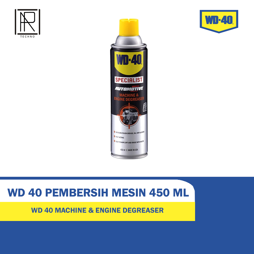 WD-40 450ml Pembersih Mesin Kendaraan dan Industri, Degreaser Heavy Duty untuk Lemak dan Minyak