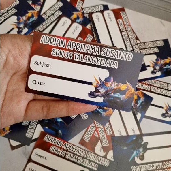 

Stiker Label Nama Buku Sekolah Isi 25
