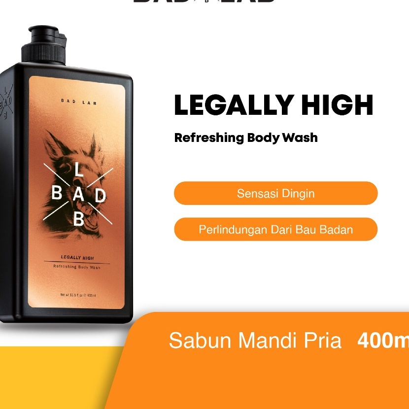 KF7 Bad Lab Legally High Refreshing Body Wash 4ML  SABUN MANDI ANTI BAKTERI