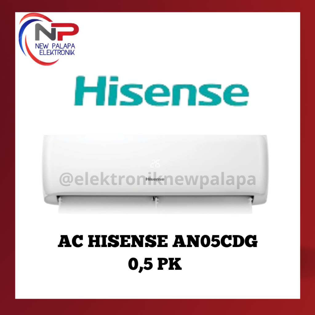 AC HISENSE 1/2 PK AN05CDG - ac split hisense 0,5 pk an05cdg R32
