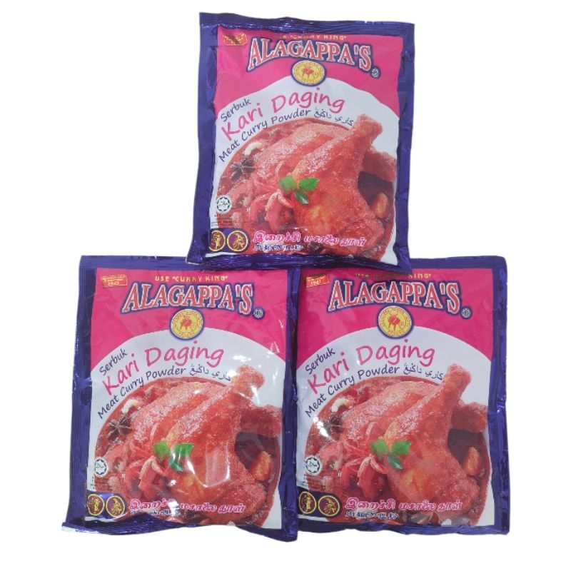 

BUBUK KARI DAGING ALAGAPPA'S 250 GRAM PREMIUM AND ORIGINAL QUALITY
