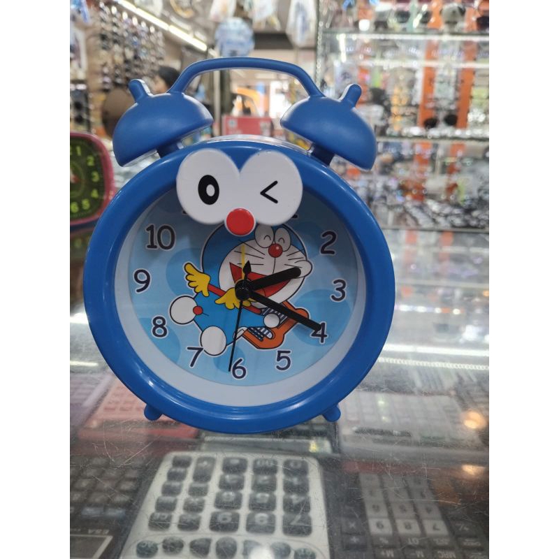 Jam Alarm Karakter Kartun Doraemon Jam Weker Meja Mini Lucu