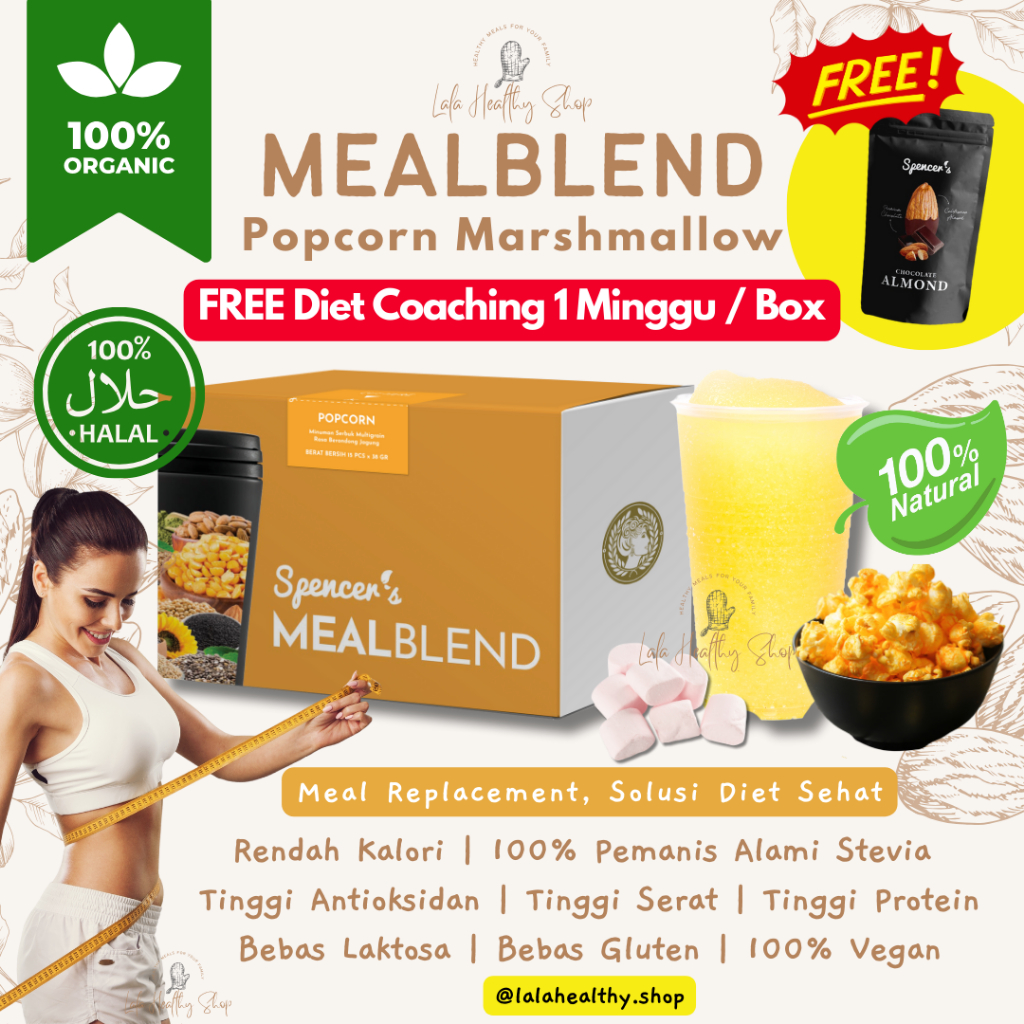 

Spencer's MEALBLEND Popcorn (15pcs) | Pengganti Makanan Sehat Bernutrisi