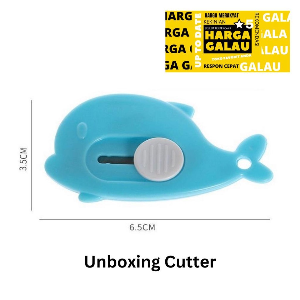 

HOT PROMO cutter mini dolphin pisau kecil serbaguna warna random